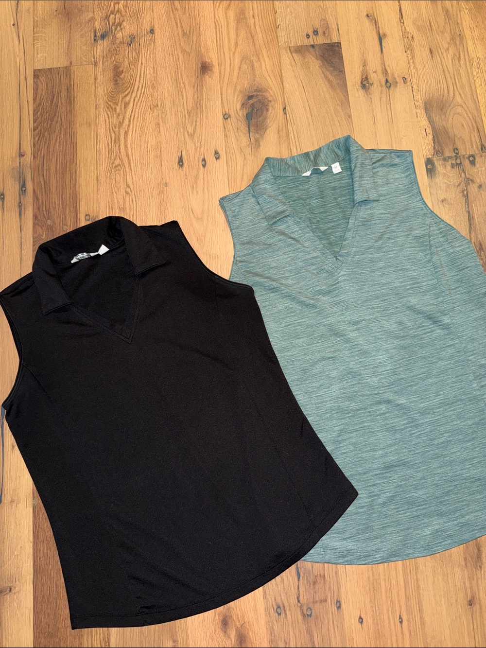 2 Lady Hagen Sleeveless Golf Polo Tanks - M
